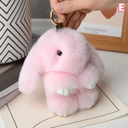 Furry Rabbit Keychain 15cm