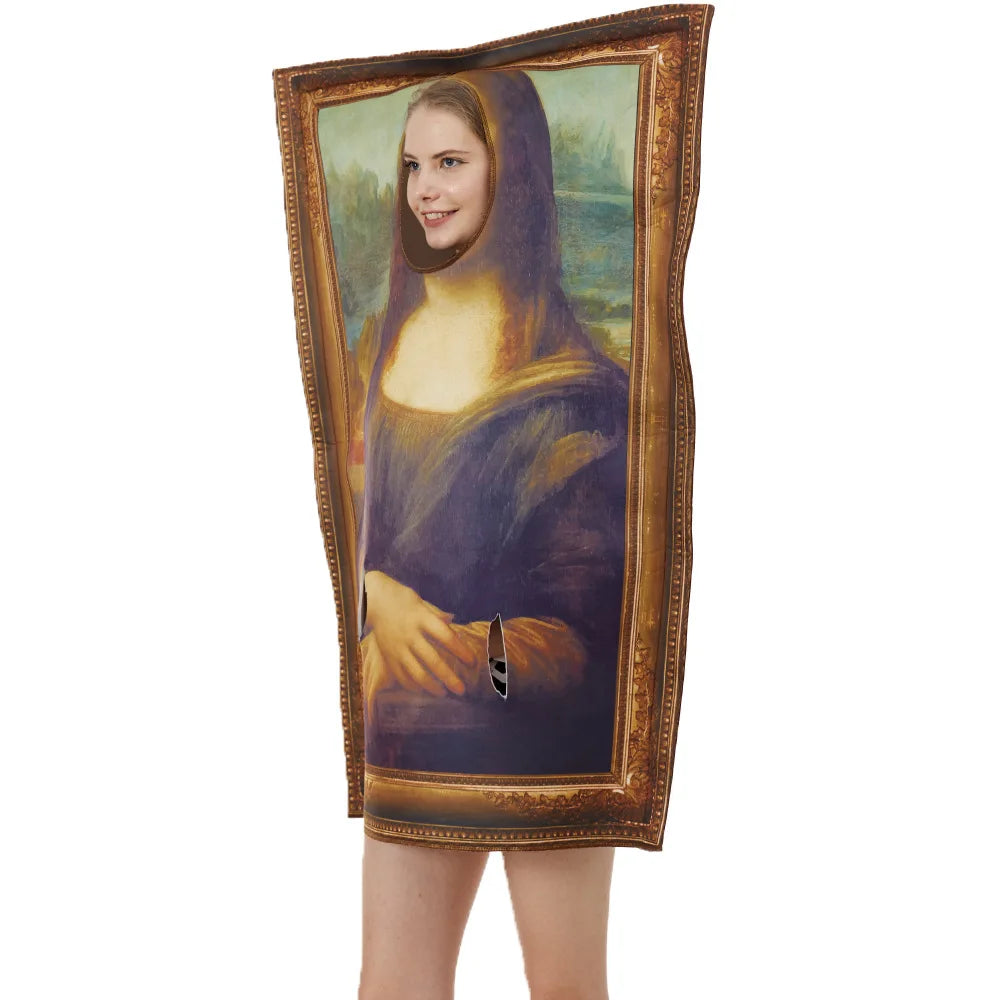 Cosplay Mona Lisa & The Scream Mural Costume