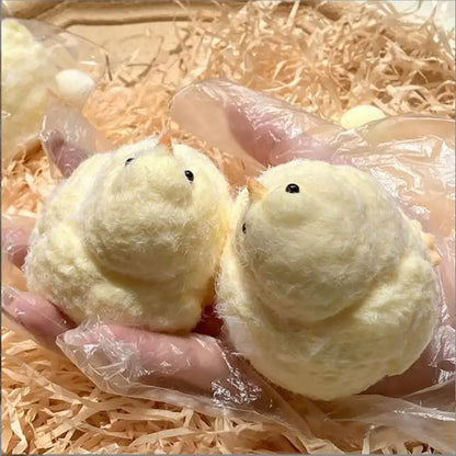 Yellow Chicken Plush Silicone Squishy