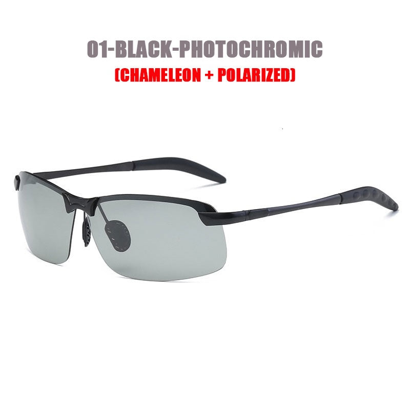 Classic Fishing Photochromic Sunglasses Men Polarized Chameleon Glasses Male Sun Glasses Day Night Vision Driving Eyewear Gafas