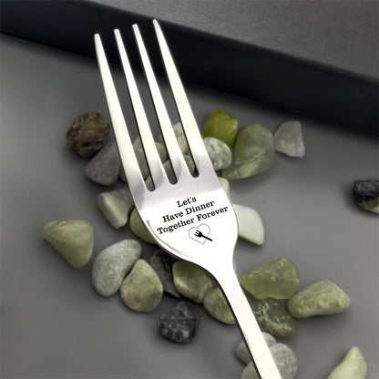 Special Fork Stainless Steel (Assorted Messages)