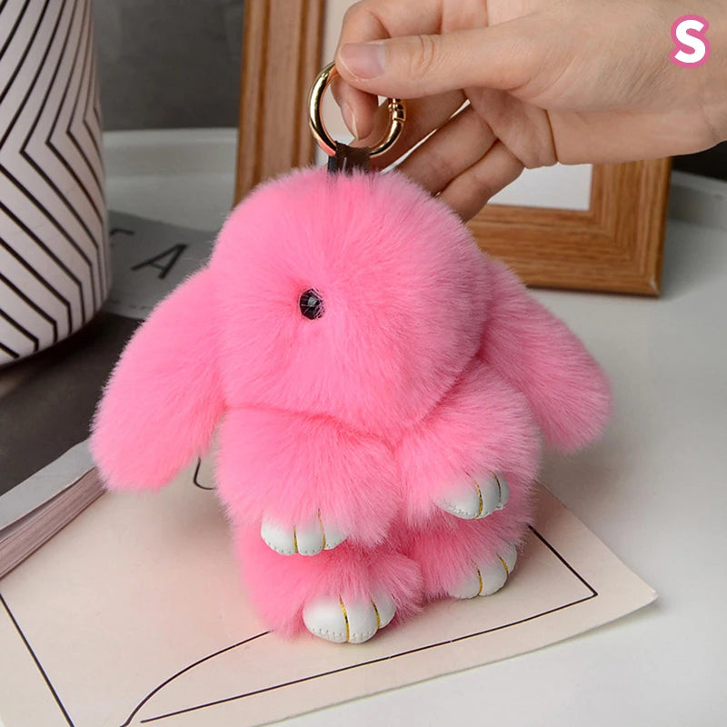 Furry Rabbit Keychain 15cm