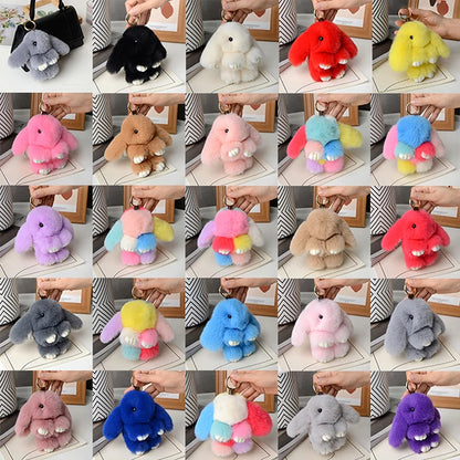 Furry Rabbit Keychain 15cm