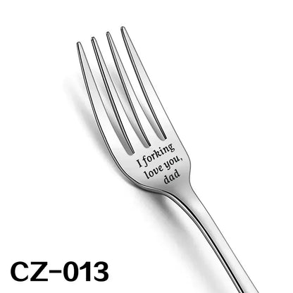 Special Fork Stainless Steel (Assorted Messages)