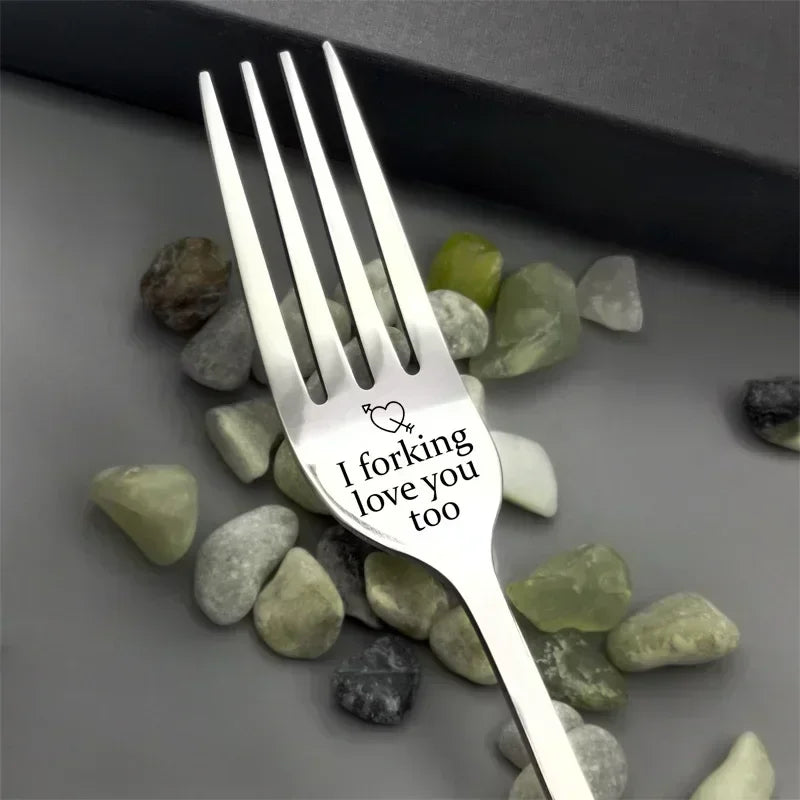Special Fork Stainless Steel (Assorted Messages)