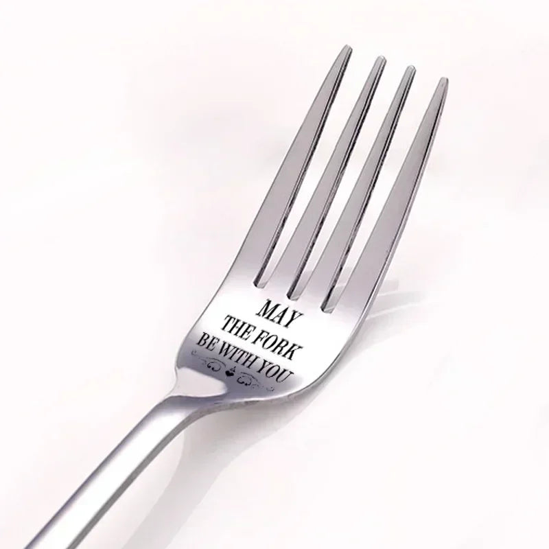 Special Fork Stainless Steel (Assorted Messages)
