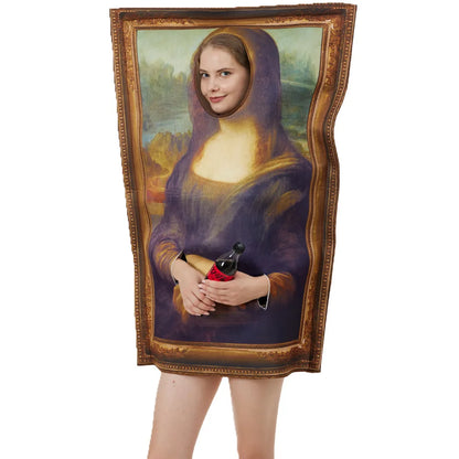 Cosplay Mona Lisa & The Scream Mural Costume