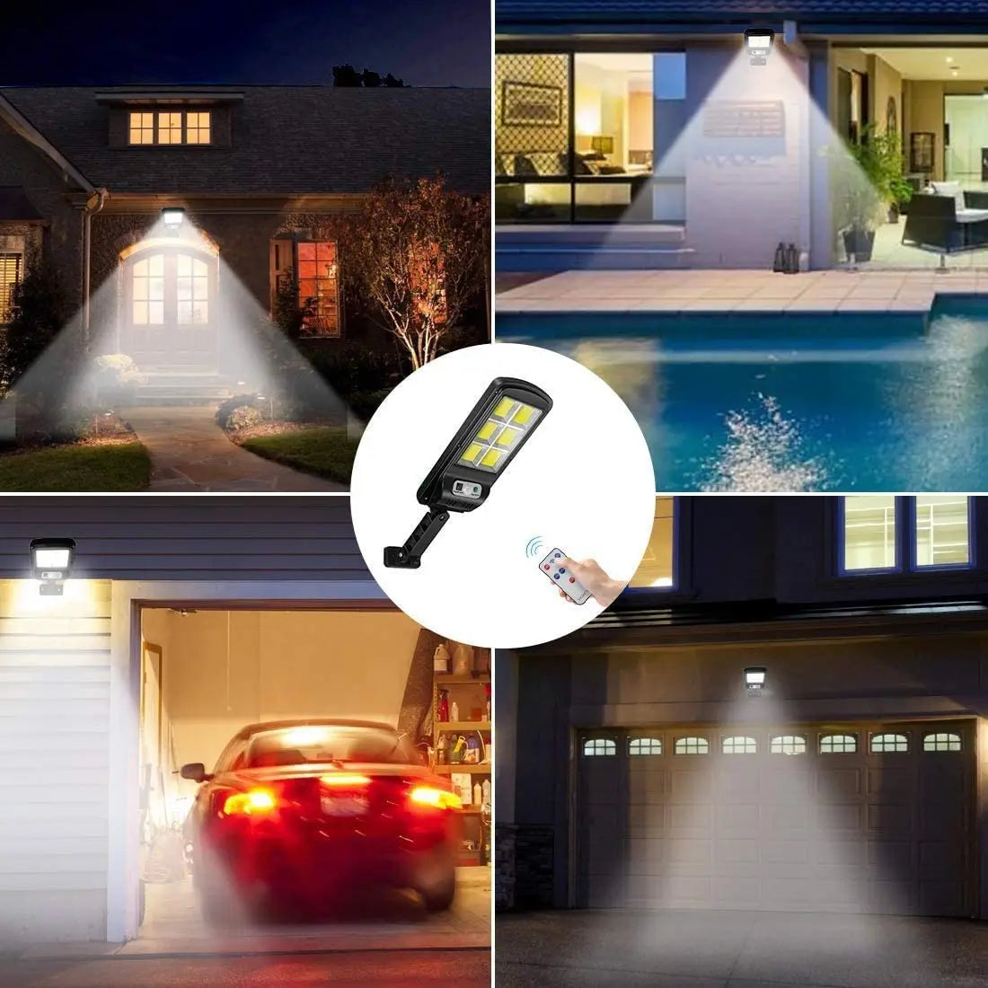 7000 Lumens Super Bright Solar Powered Outdoor Waterproof LED Street Lamp with Motion Sensor