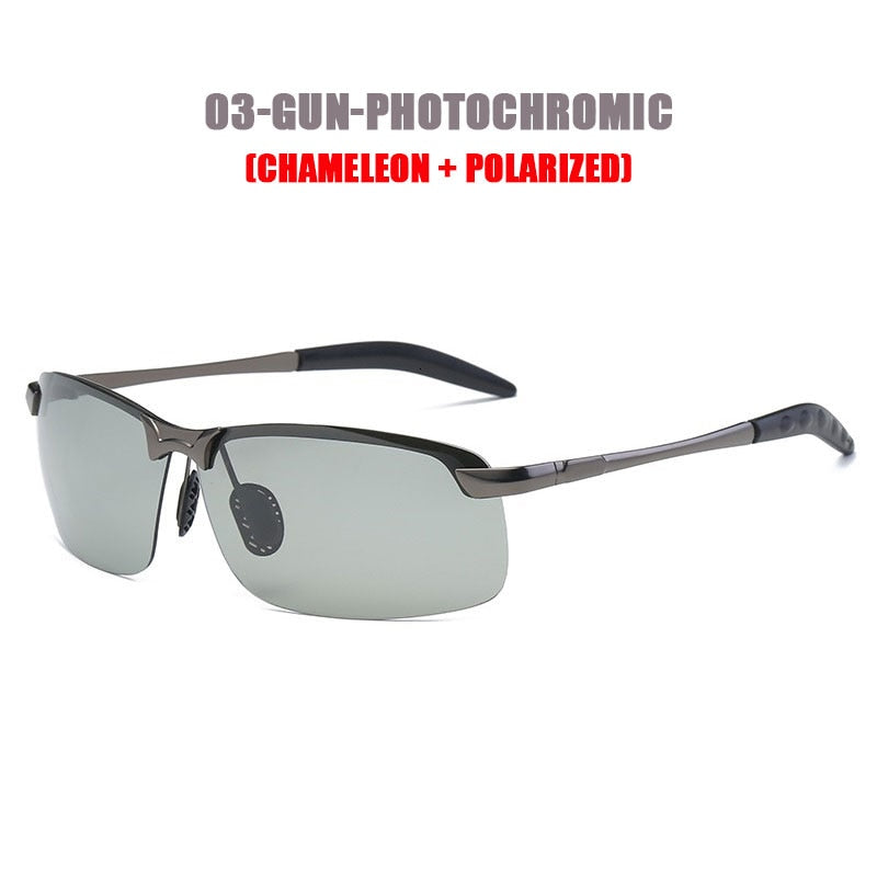 Classic Fishing Photochromic Sunglasses Men Polarized Chameleon Glasses Male Sun Glasses Day Night Vision Driving Eyewear Gafas