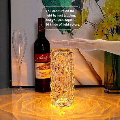 16 Colors Crystal Touch Lamp LED Light