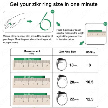 IQibla Smart Ring - Tally Electronic Digital Counter