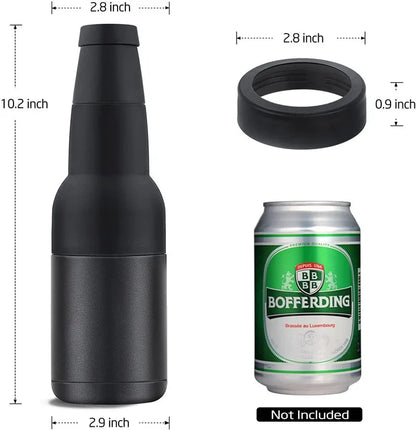 3 in 1 Stainless Steel Drink Can & Bottle Holder with Opener.