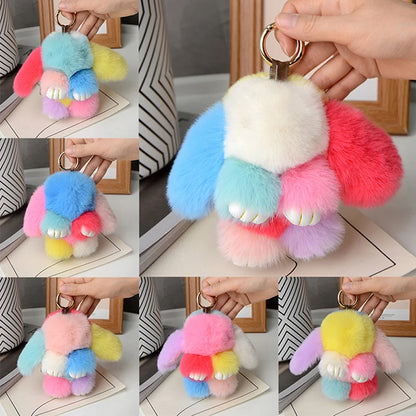 Furry Rabbit Keychain 15cm