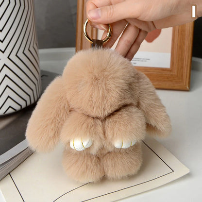 Furry Rabbit Keychain 15cm