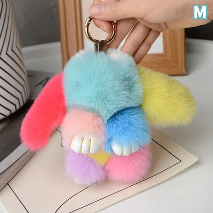 Furry Rabbit Keychain 15cm