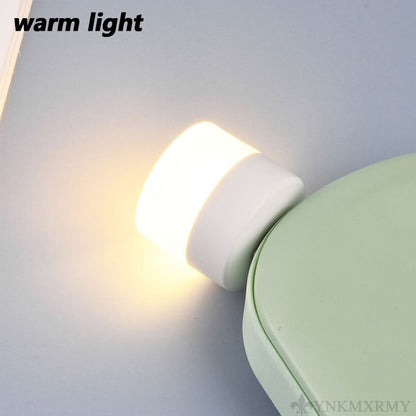 USB Plug Small Round Night Light