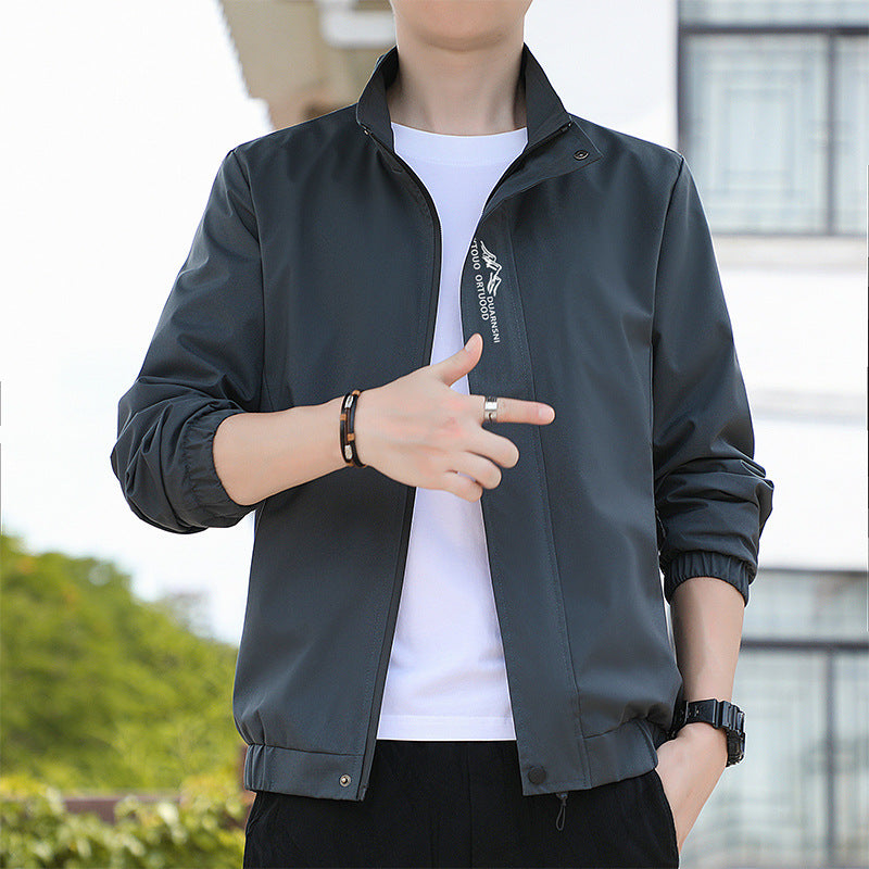 Himothy - Standing Collar Casual Jacket