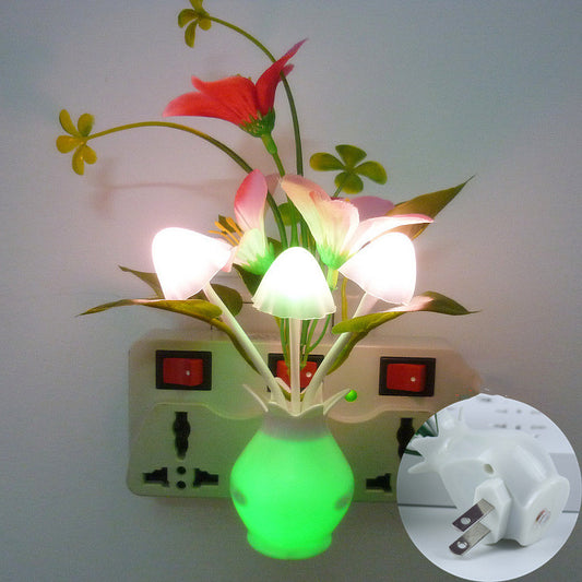 Flowering Mushroom Vase LED Night Light