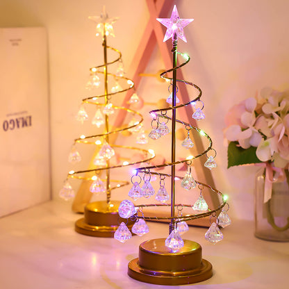 Crystal Christmas Tree Night Light