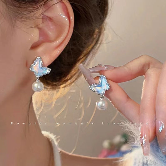 Pearled Butterfly Earrings & Assorted Mix
