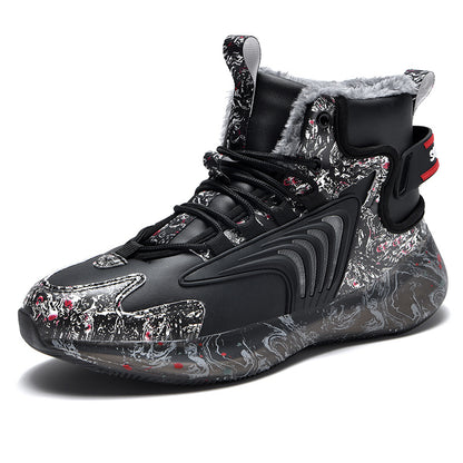 Men's Black & White High Top Sneakers