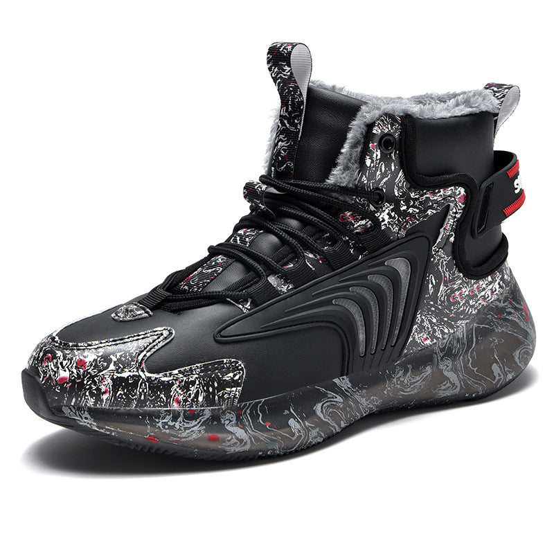 Men's Black & White High Top Sneakers