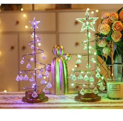 Crystal Christmas Tree Night Light