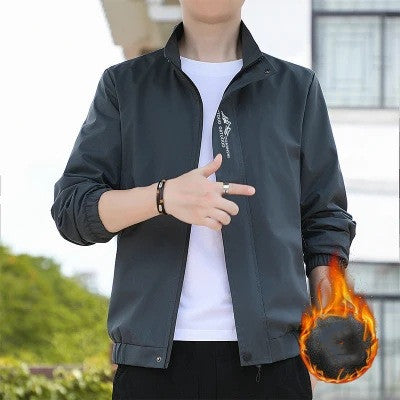 Himothy - Standing Collar Casual Jacket
