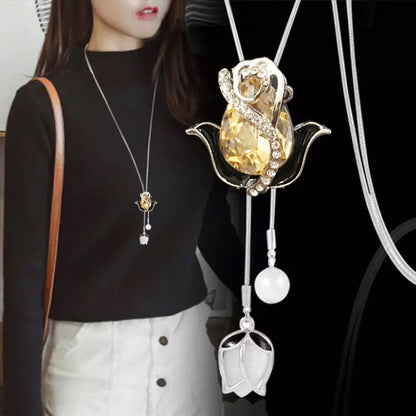 Rose & Flower Mix Tassel Pendant (assorted variety)