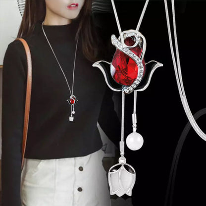 Rose & Flower Mix Tassel Pendant (assorted variety)