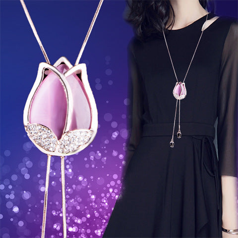 Rose & Flower Mix Tassel Pendant (assorted variety)