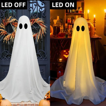 Front Porch Ghost Decoration With LED