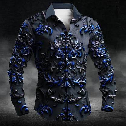 Fates Hand or Black Floral Shirt