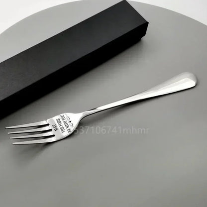 Special Fork Stainless Steel (Assorted Messages)