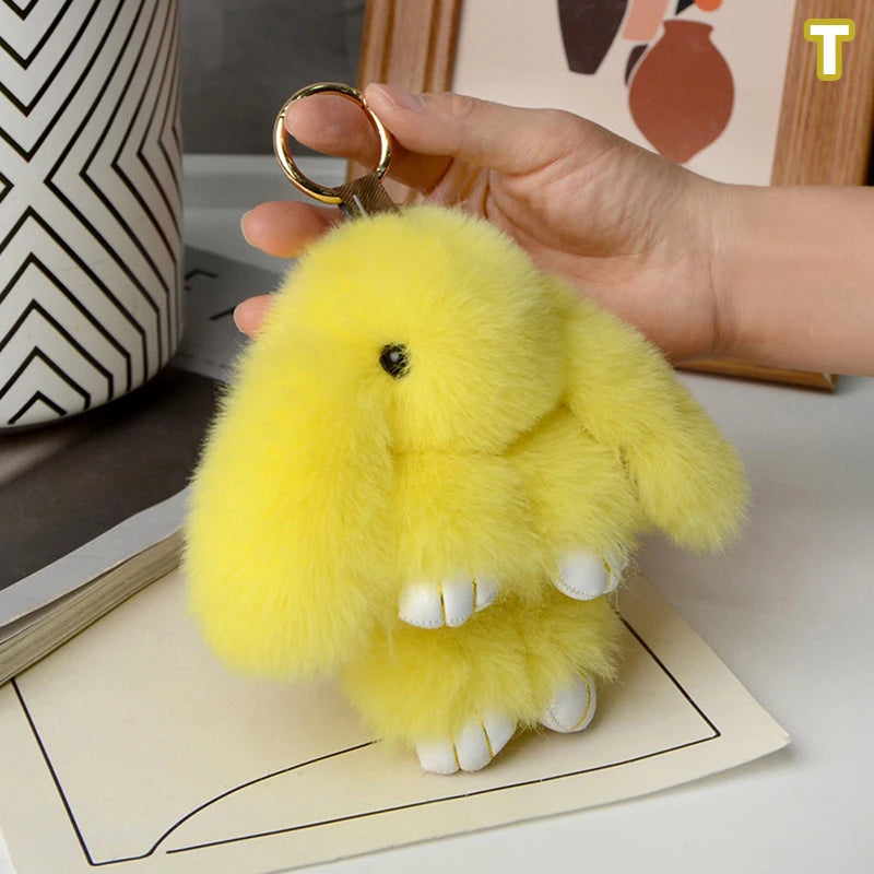 Furry Rabbit Keychain 15cm