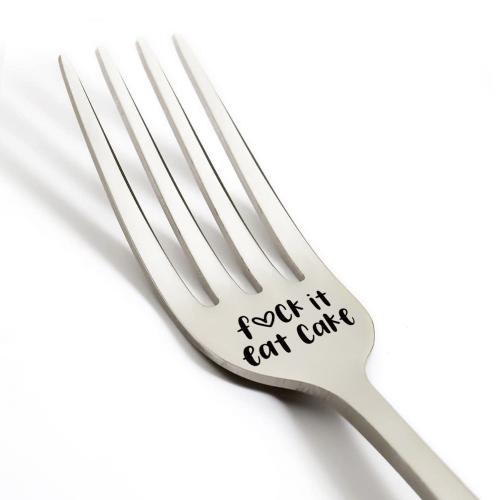 Special Fork Stainless Steel (Assorted Messages)