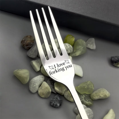 Special Fork Stainless Steel (Assorted Messages)