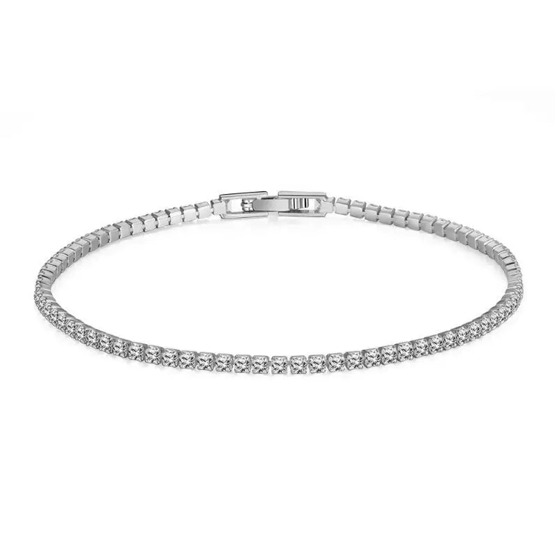 Moissanite Tennis Bracelet (Silver Plated)