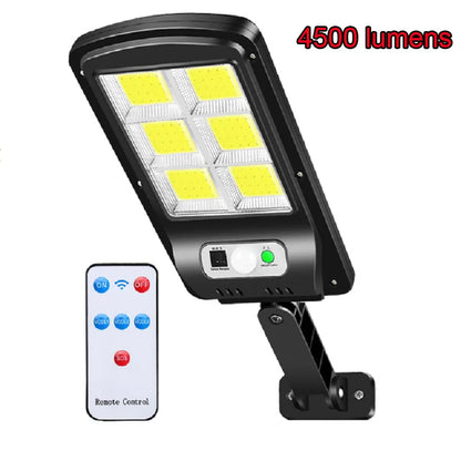 7000 Lumens Super Bright Solar Powered Outdoor Waterproof LED Street Lamp with Motion Sensor