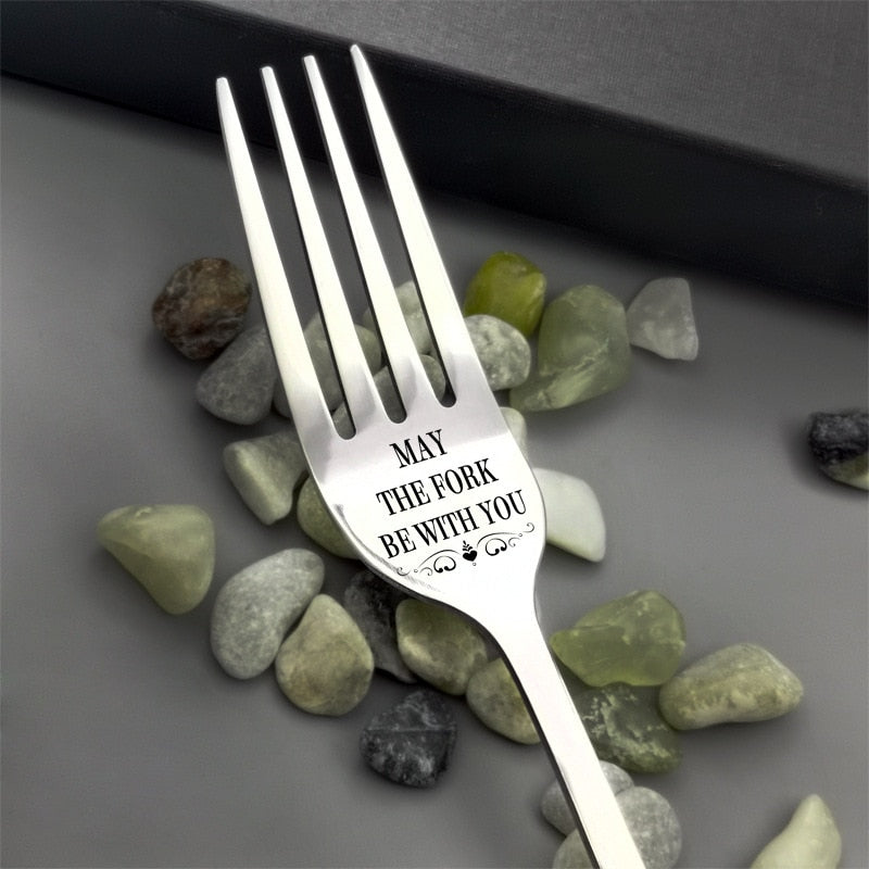 Special Fork Stainless Steel (Assorted Messages)