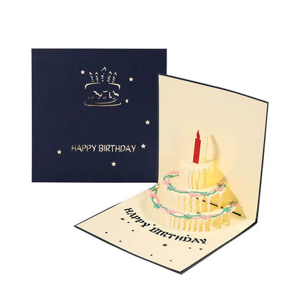 3D Pop Up Birthday Greeting Card With Music & LED