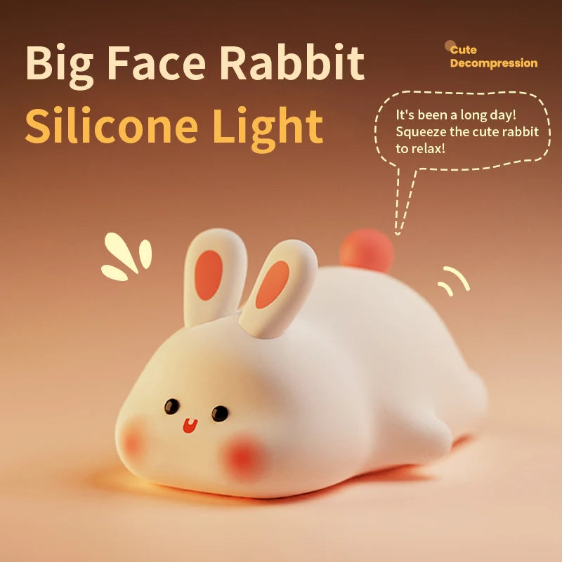 Glow Rabbit USB Rechargeable Silicone Light