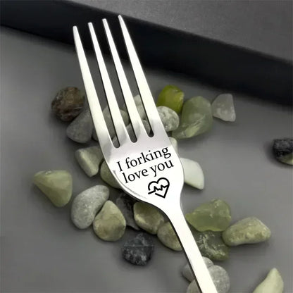 Special Fork Stainless Steel (Assorted Messages)