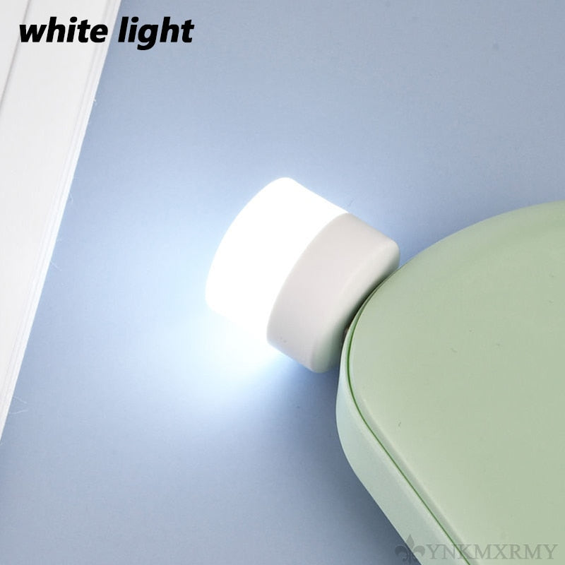 USB Plug Small Round Night Light