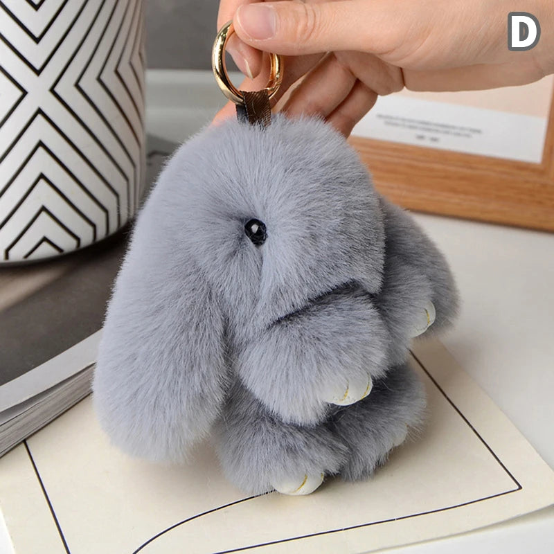 Furry Rabbit Keychain 15cm