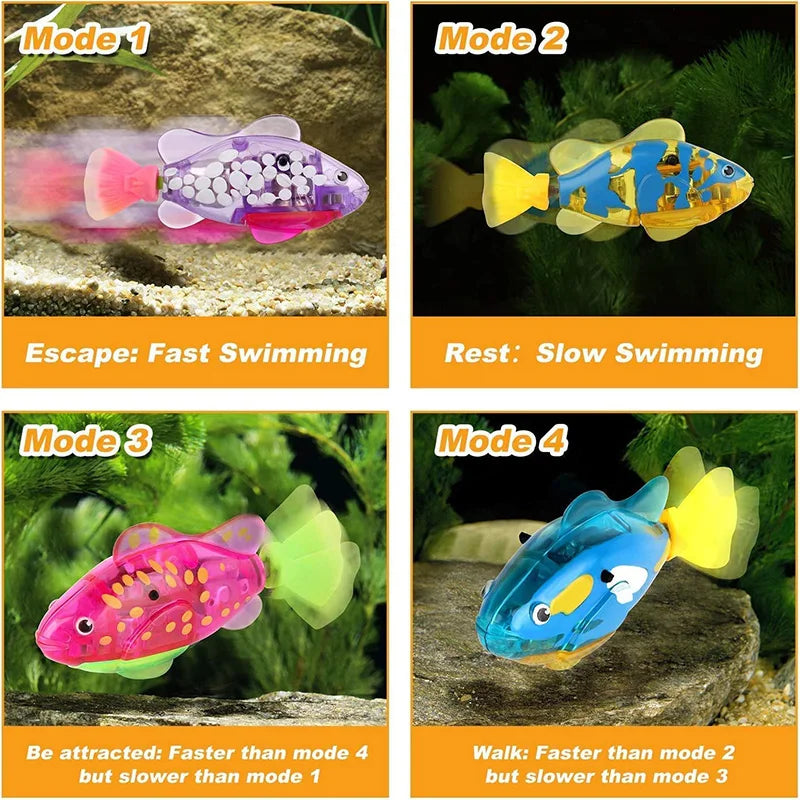 Electric Fish Toy with LED Light