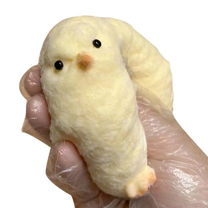 Yellow Chicken Plush Silicone Squishy