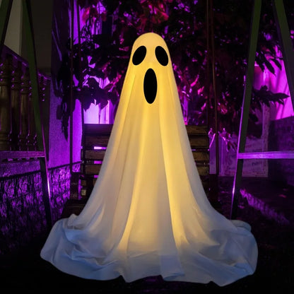 Front Porch Ghost Decoration With LED