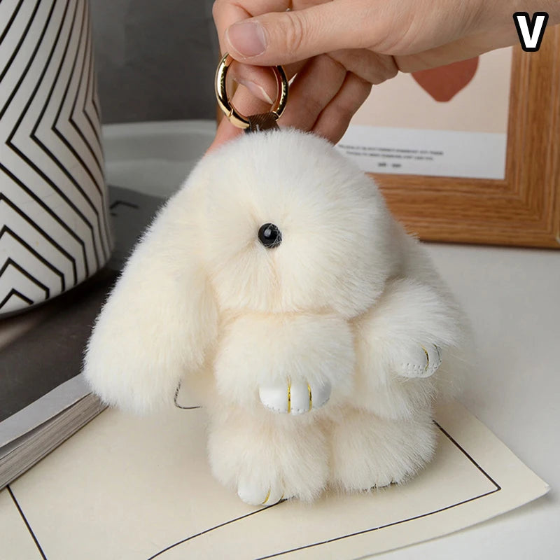 Furry Rabbit Keychain 15cm