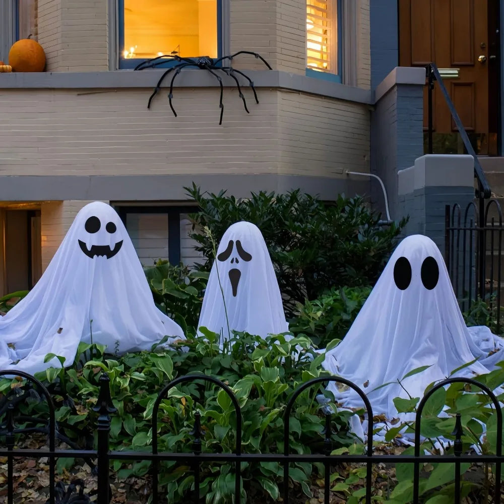 Front Porch Ghost Decoration With LED